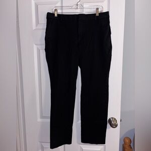 Banana Republic Ryan Black Ankle Pants Size 12 Stretch Slim Fit Workwear